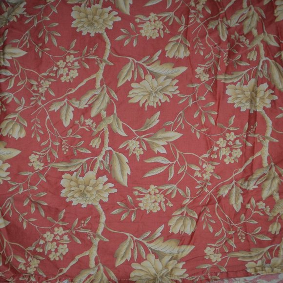 Ralph Lauren Bedding Ralph Lauren Villa Camelia Salmonredtan Queen Duvet Cover 0 Cotton